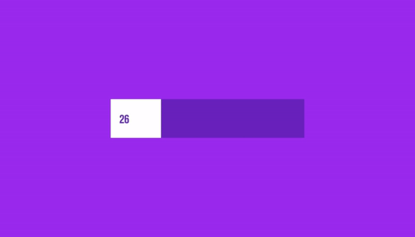 GIF-Animation zum Insight über Ladeanimationen in der Webentwicklung: Progress-Bar, der Ladebalken