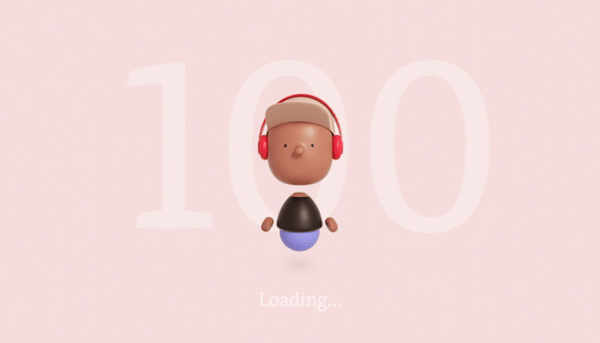 GIF-Animation zum Insight über Ladeanimationen in der Webentwicklung: Mixen von verschiedenen Inhalten und Formen